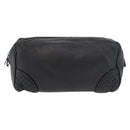 BOTTEGA VENETA Clutch Bag Leather Black Auth 176641-13