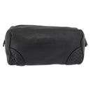BOTTEGA VENETA Clutch Bag Leather Black Auth 176641-2