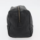 BOTTEGA VENETA Clutch Bag Leather Black Auth 176641-3