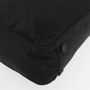 PRADA Shoulder Bag Nylon Black Silver Auth 176642-14