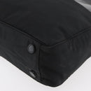 PRADA Shoulder Bag Nylon Black Silver Auth 176642-15