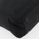 PRADA Shoulder Bag Nylon Black Silver Auth 176642-16