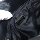PRADA Shoulder Bag Nylon Black Silver Auth 176642-17