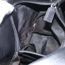 PRADA Shoulder Bag Nylon Black Silver Auth 176642-23