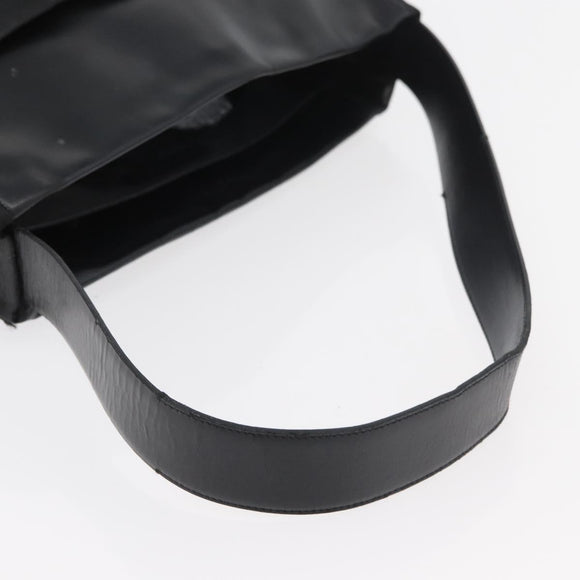 PRADA Shoulder Bag Nylon Black Silver Auth 176642