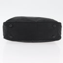 PRADA Shoulder Bag Nylon Black Silver Auth 176642-5
