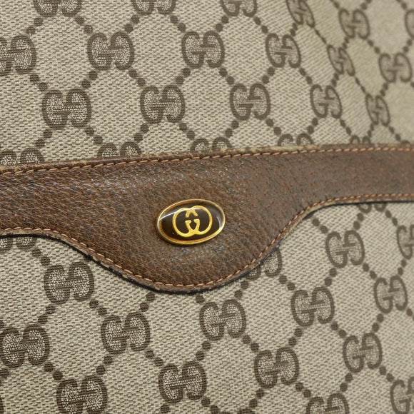 GUCCI GG Supreme Web Sherry Line Tote Bag PVC Beige Red 39 02 003 Auth 176643