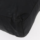 PRADA Tote Bag Nylon Black Silver Auth 176645-16