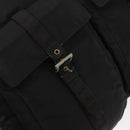 PRADA Tote Bag Nylon Black Silver Auth 176645-9
