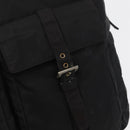 PRADA Tote Bag Nylon Black Silver Auth 176645-10