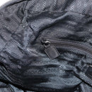 PRADA Tote Bag Nylon Black Silver Auth 176645-23