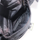 PRADA Tote Bag Nylon Black Silver Auth 176645-25