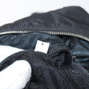 PRADA Tote Bag Nylon Black Silver Auth 176645-12
