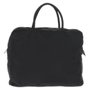 PRADA Tote Bag Nylon Black Silver Auth 176645-2