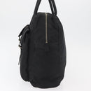 PRADA Tote Bag Nylon Black Silver Auth 176645-3