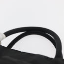 PRADA Tote Bag Nylon Black Silver Auth 176645-14