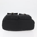 PRADA Tote Bag Nylon Black Silver Auth 176645-5