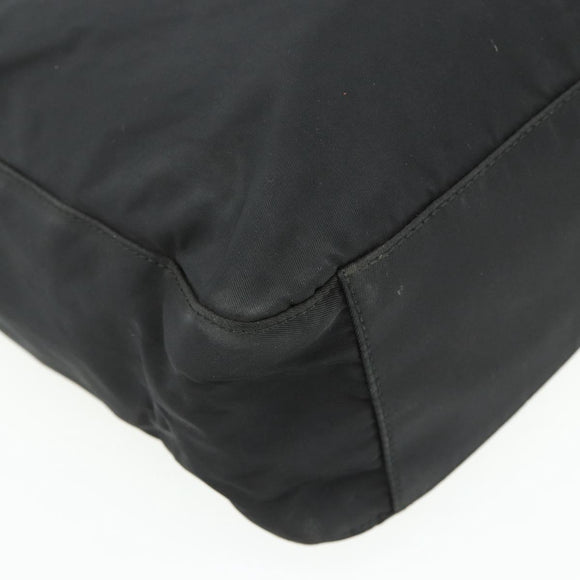 PRADA Tote Bag Nylon Black Auth 176646