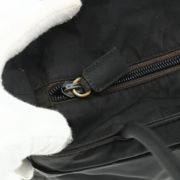PRADA Tote Bag Nylon Black Auth 176646