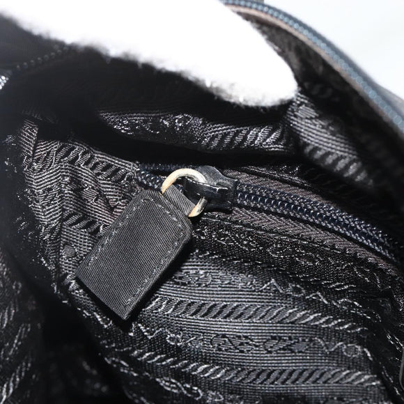 PRADA Tote Bag Nylon Black Auth 176646