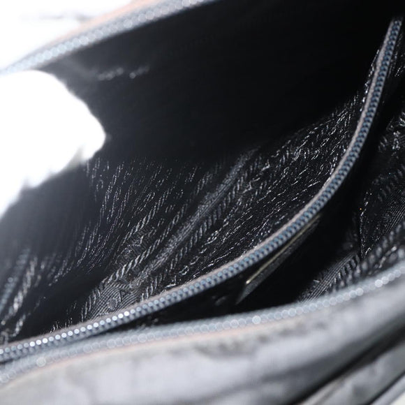 PRADA Tote Bag Nylon Black Auth 176646