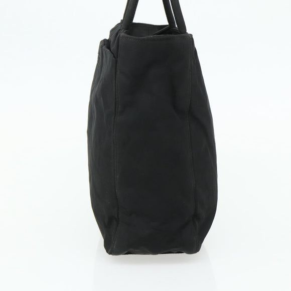 PRADA Tote Bag Nylon Black Auth 176646