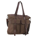 BURBERRY Tote Bag Nylon 2way Brown Auth 176648A-1