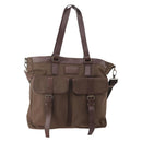 BURBERRY Tote Bag Nylon 2way Brown Auth 176648A-13