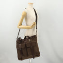 BURBERRY Tote Bag Nylon 2way Brown Auth 176648A-25