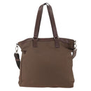BURBERRY Tote Bag Nylon 2way Brown Auth 176648A-2