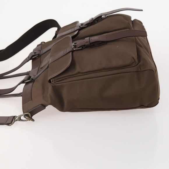 BURBERRY Tote Bag Nylon 2way Brown Auth 176648A