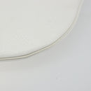 Christian Dior Shoulder Bag Leather White Gold Auth 176650-9