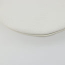 Christian Dior Shoulder Bag Leather White Gold Auth 176650-16