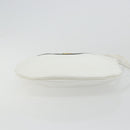 Christian Dior Shoulder Bag Leather White Gold Auth 176650-5