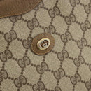 GUCCI GG Supreme Clutch Bag PVC Beige Gold 97 01 036 Auth 176652-12