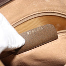 GUCCI GG Supreme Clutch Bag PVC Beige Gold 97 01 036 Auth 176652-21