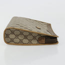 GUCCI GG Supreme Clutch Bag PVC Beige Gold 97 01 036 Auth 176652-4