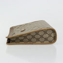 GUCCI GG Supreme Clutch Bag PVC Beige Gold 97 01 036 Auth 176652-5