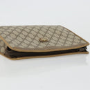GUCCI GG Supreme Clutch Bag PVC Beige Gold 97 01 036 Auth 176652-6