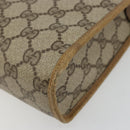 GUCCI GG Supreme Clutch Bag PVC Beige Gold 97 01 036 Auth 176652-8