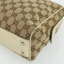 GUCCI GG Canvas Tote Bag Beige Gold 169971 Auth 176655-12