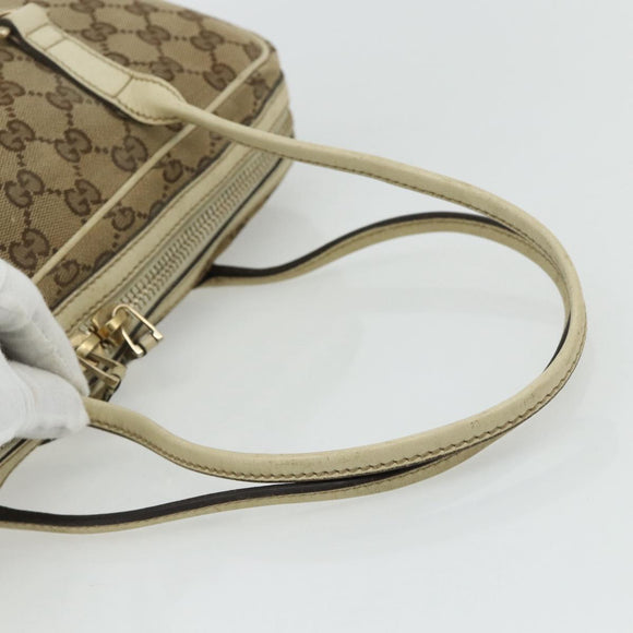 GUCCI GG Canvas Tote Bag Beige Gold 169971 Auth 176655