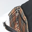 Burberrys Shoulder Bag Leather Black Gold Auth 176661-18