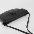 Burberrys Shoulder Bag Leather Black Gold Auth 176661-6