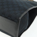 GUCCI GG Canvas Jackie Tote Bag Black Silver 002 1064 3444 Auth 176667-15