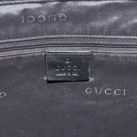 GUCCI GG Canvas Jackie Tote Bag Black Silver 002 1064 3444 Auth 176667