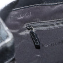 GUCCI GG Canvas Jackie Tote Bag Black Silver 002 1064 3444 Auth 176667-20