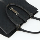 GUCCI GG Canvas Jackie Tote Bag Black Silver 002 1064 3444 Auth 176667-6