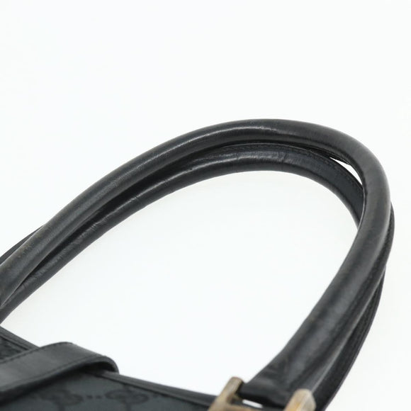 GUCCI GG Canvas Jackie Tote Bag Black Silver 002 1064 3444 Auth 176667