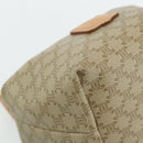 CELINE Macadam Canvas Hand Pouch PVC Beige Gold Auth 176668A-10